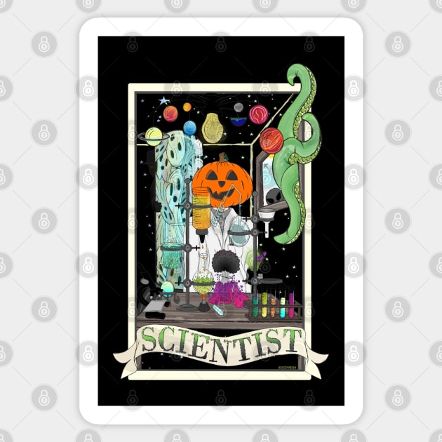 The Mad Scientist Podcast Tarot Sticker by Desdymona